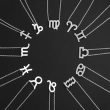 Load image into Gallery viewer, Silver Zodiac Sign Necklace