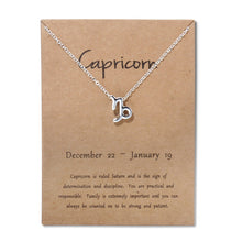 Load image into Gallery viewer, Silver Zodiac Sign Necklace