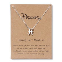 Load image into Gallery viewer, Silver Zodiac Sign Necklace