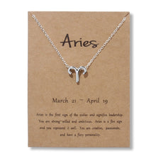 Load image into Gallery viewer, Silver Zodiac Sign Necklace