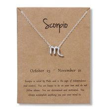 Load image into Gallery viewer, Silver Zodiac Sign Necklace