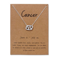 Load image into Gallery viewer, Silver Zodiac Sign Necklace
