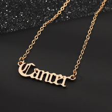 Load image into Gallery viewer, Zodiac Word Necklace